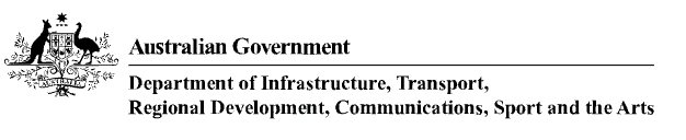 Department of Infrastructure, Transport, Regional Development, Communications, Sport and the Arts